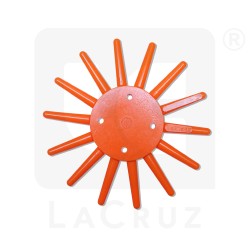 INTAPO25A - Recambio para escardador de dedos para horticultura - Ø 25 cm - versión naranja, markets:  []string{"A", "B", "AU"}
