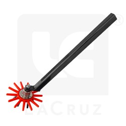 INTASA25R - Escardador de dedos para horticultura - Ø 25 cm - versión roja, markets:  []string{"A", "B", "AU"}